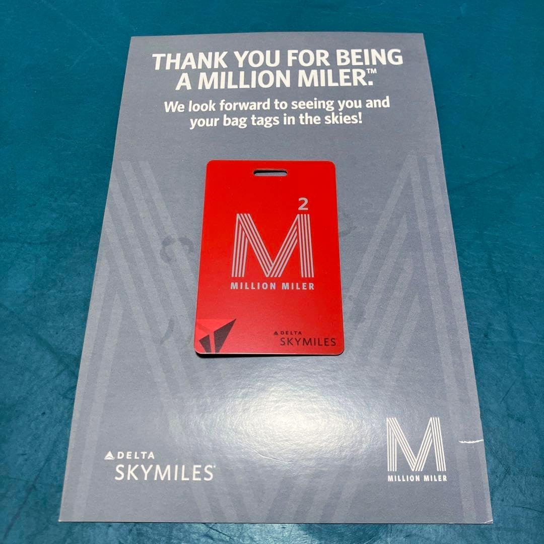 デルタ航空 2ミリオンマイラー 荷物タグ1枚